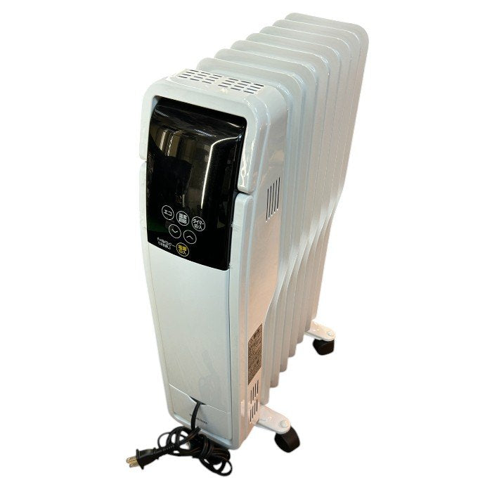 アイリスオーヤマ オイルヒーター タイマー付 3段階 温度調節機能 8畳用 ホワイト POH-S1208M-W IRIS OHYAMA 家電 冬 暖房器具 中古 W４