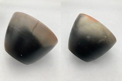 赤穂瀬戸内窯 雲火焼 長棟州彦 フリーカップ ペア 中古 D4