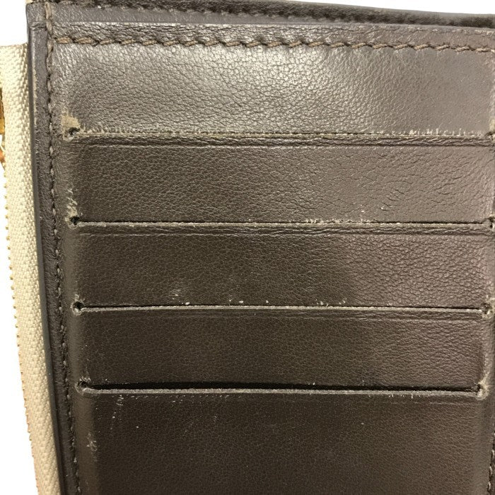 LOUIS VUITTON ルイヴィトン ポルトフォイユ カプシーヌ コンパクト 財布 3つ折り レディース トリヨンレザー ガレ ベージュ M62159 中古 T1