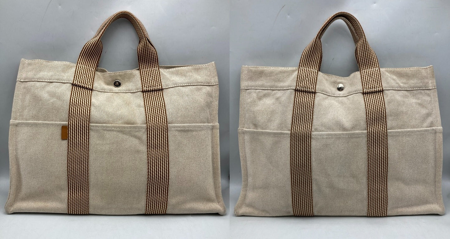 HERMES エルメス ニューフールトゥMM トートバッグ 中古 D4