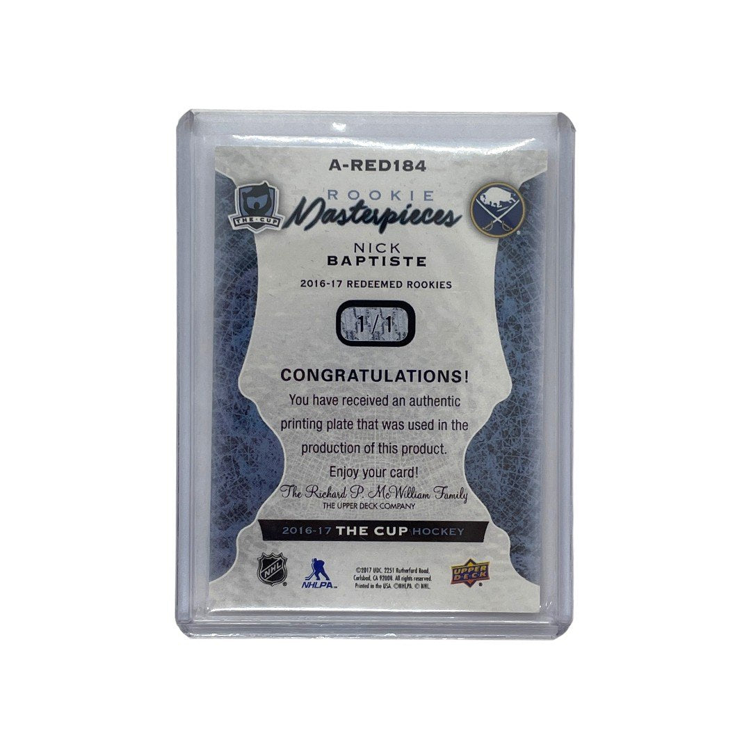 UPPER DECK NHLカード THE CUP PRINTING PLATE NICK BAPTISTE 1/1 中古 IT1