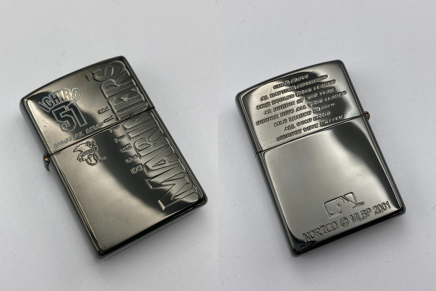 zippo マリナーズ イチロー  2001 AL MVP ジッポーライター 中古 D4