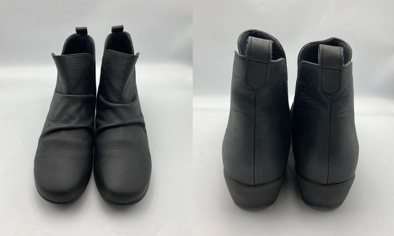 io comme io イオコムイオ サイドゴア ショートブーツ 23.0cm 中古 D4