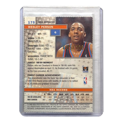 TOPPS NBAカード FINEST WESLEY PERSON CLEVELAND CAVALIERS /100 #175 中古 IT2