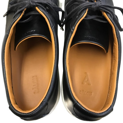 hALON アーロン 7EYE OXFORD スニーカー メンズ レザー オックスフォード ブラック 26.5cm 1331-699-9704-0965 中古 T1