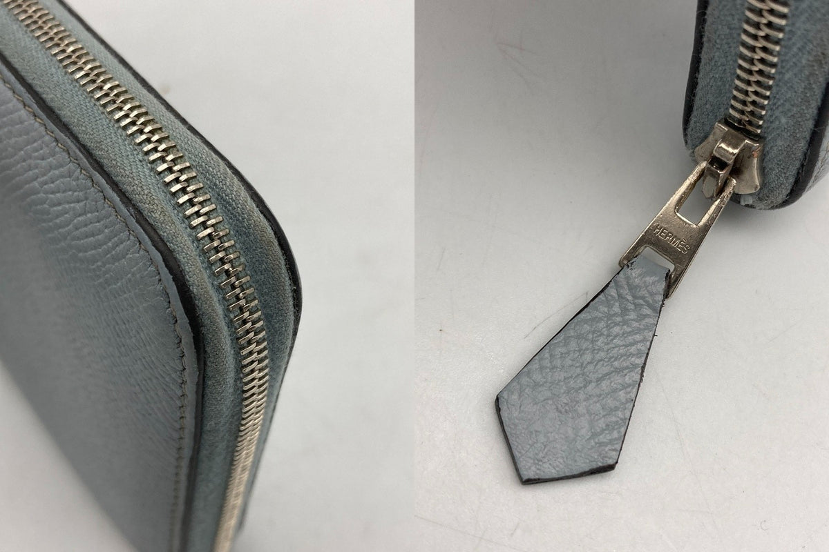 HERMES エルメス アザップ ロング クラシック ラウンドファスナー長財布 ヴォ―エプソン 中古 D4