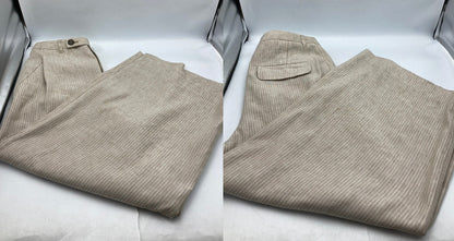 HUMAN WOMAN ヒューマンウーマン ポリエステル/レーヨンリネンパンツ 077-0130518 サイズS レディース 中古 D4