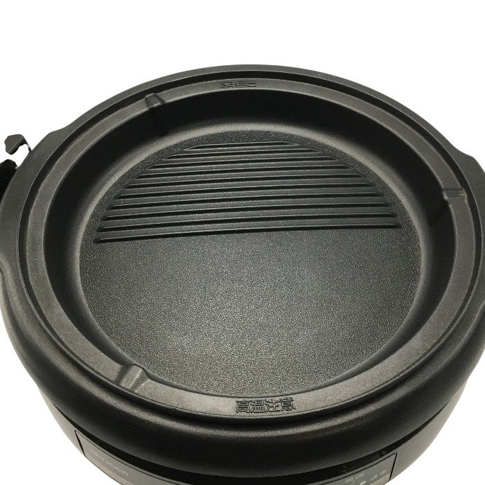 タイガー グリル鍋 3.5L プレート 2枚 タイプ 深鍋 焼肉 プレート 蓋 付き CQE-B200-TH 中古 Y4