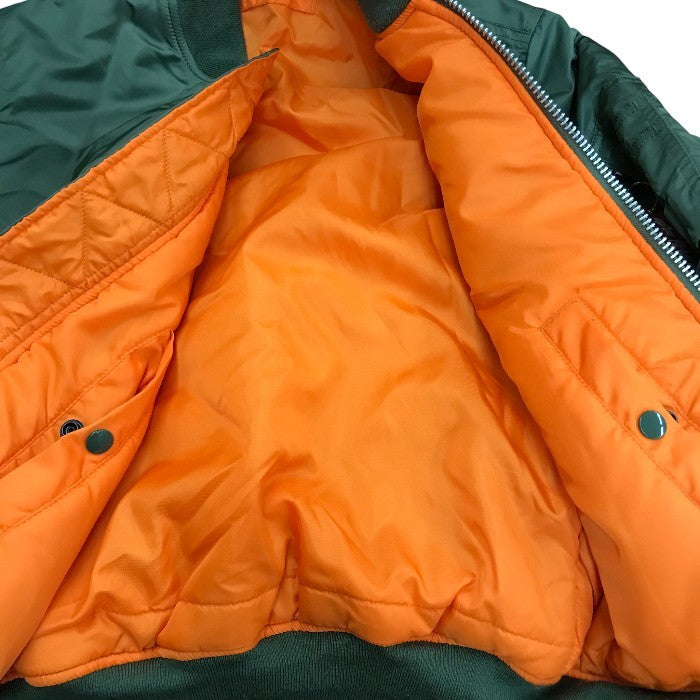 ALPHA INDUSTRIES アルファインダストリーズ MA-1 フライトジャケット メンズ カーキグリーン Sサイズ 0615-00-573-8335 中古 N1
