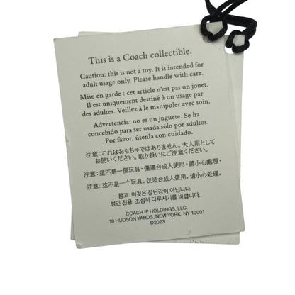 COACH コーチ シグネチャー チェリー バッグチャーム キーホルダー さくらんぼ レジン ピンク/ゴールド 88547 中古 T1