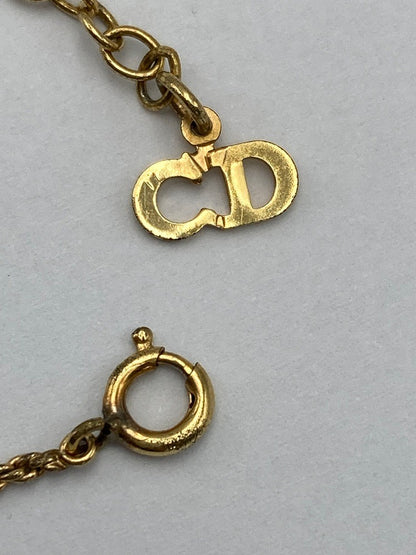 Christian Dior クリスチャンディオール GP エンブレム ネックレス 中古 D4