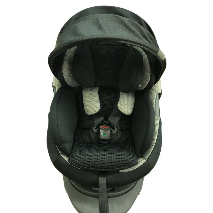 コンビ ホワイトレーベル THE S ISOFIX エッグショック チャイルドシート R129適合 360°回転 ウォッシャブル フルジェンテブラック ZC-690 中古 T1