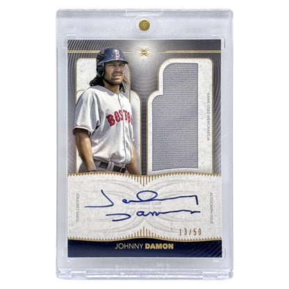 TOPPS MLBカード DEFINITIVE COLLECTION JOHNNY DAMON BOSTON RED SOX /50 #DARC-JD 中古 IT1