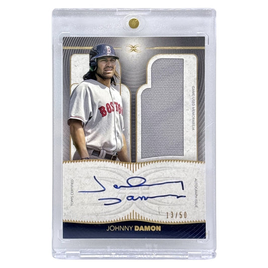 TOPPS MLBカード DEFINITIVE COLLECTION JOHNNY DAMON BOSTON RED SOX /50 #DARC-JD 中古 IT1