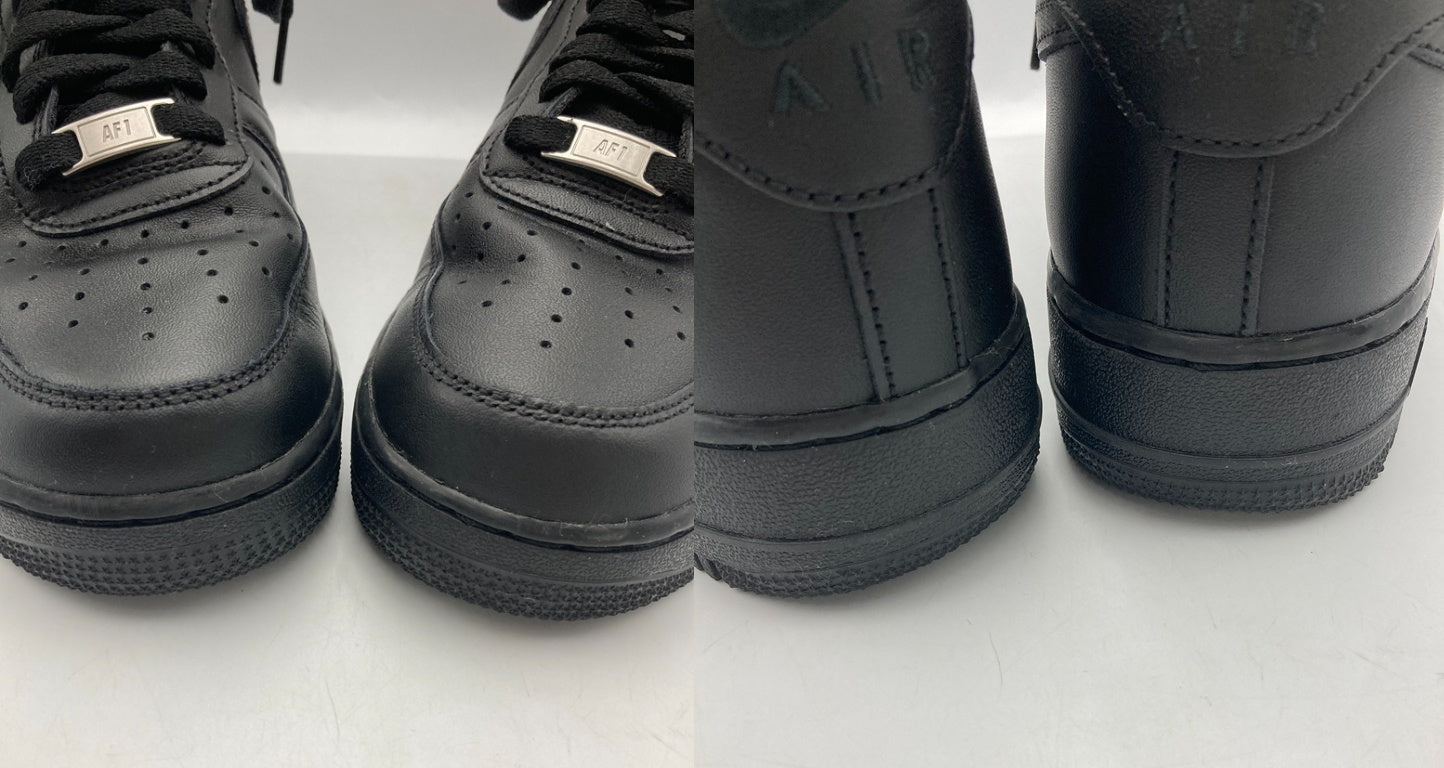 NIKE ナイキ エアフォース1 '07  ブラック/ブラック CW2288-001 サイズ27cm 中古 D4