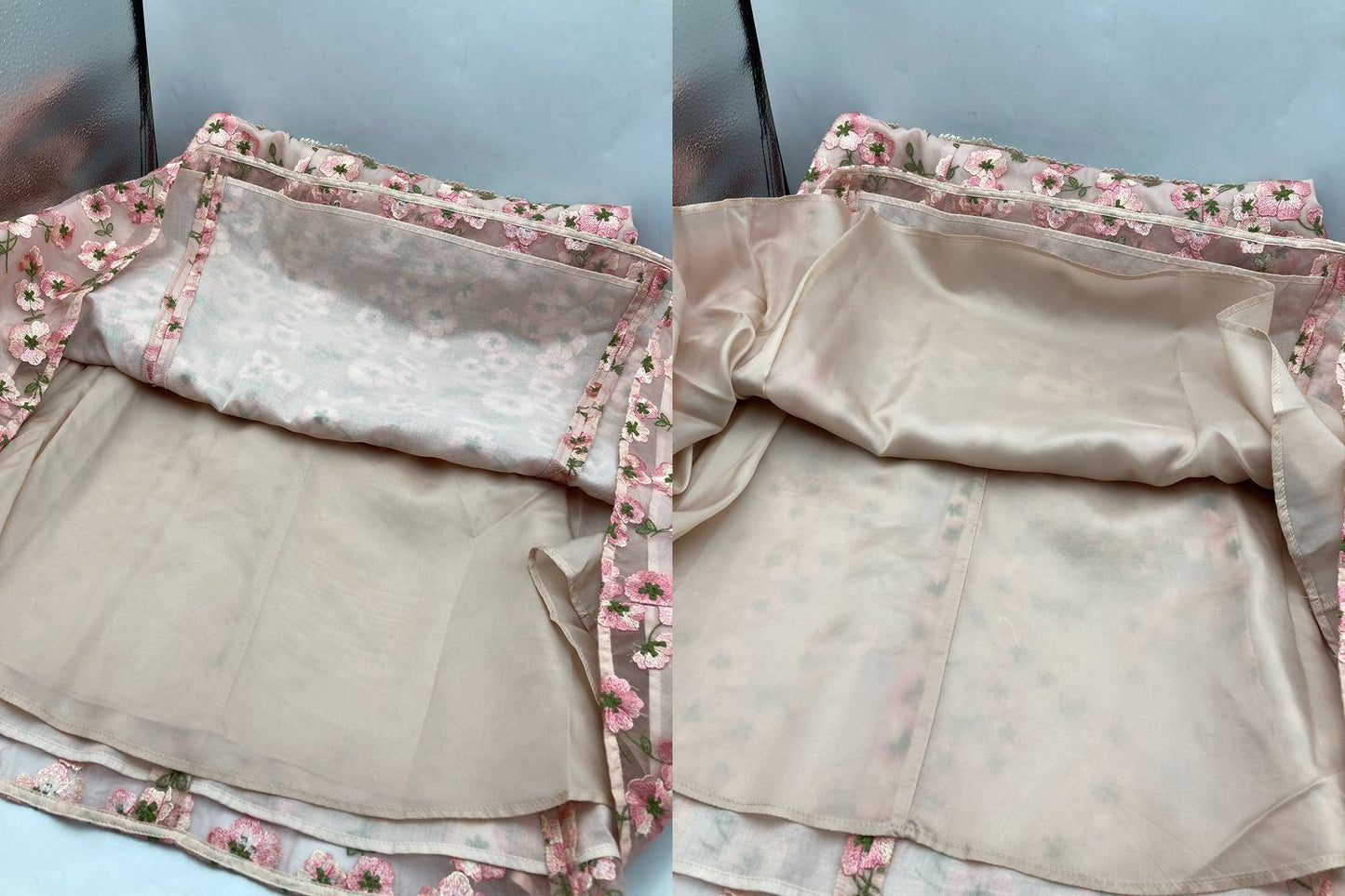 TOCCA LATIFOLIA トッカ ラティフォリア 刺繍 ドレス ワンピース サイズ2 ピンク 中古 D4