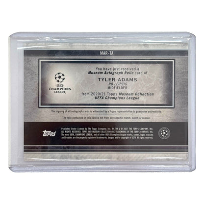 TOPPS サッカーカード MUSEUM COLLECTION TYLER ADAMS LEIPZIG 43/50 #MAR-TA 中古 IT1