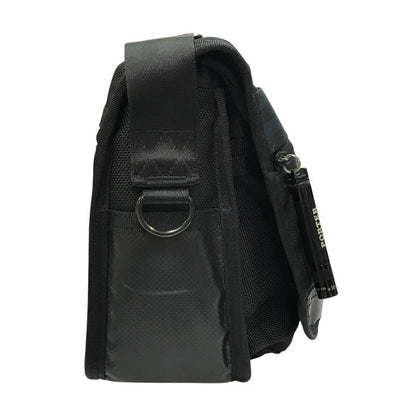 PORTER ポーター ヒート ショルダーバッグ ユニセックス ナイロン HEAT フラップ 斜め掛け コンパクト ブラック 703-06974 中古 T1