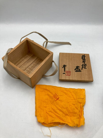 人間国宝 清水卯一 蓬莱燿 盃 中古 D4