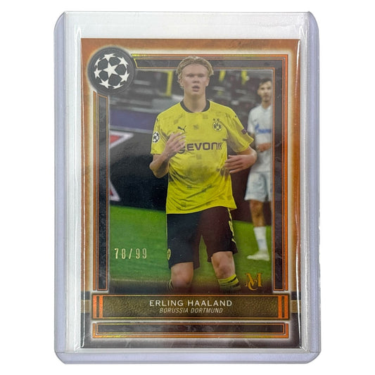 TOPPS サッカーカード MUSEUM COLLECTION ERLING HAALAND BORUSSIA DORTMUND 78/99 #44 中古 IT1