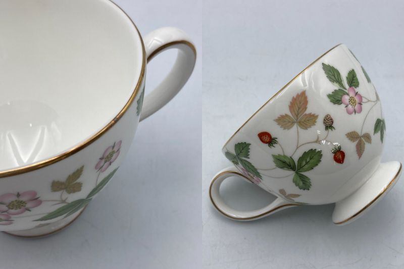 WEDGWOOD ウェッジウッド ワイルドストロベリー カップ＆ソーサー 5客 中古 D4