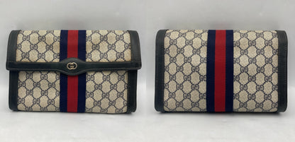 GUCCI オールドグッチ GGスプリーム シェリーライン クラッチバッグ 中古 D4