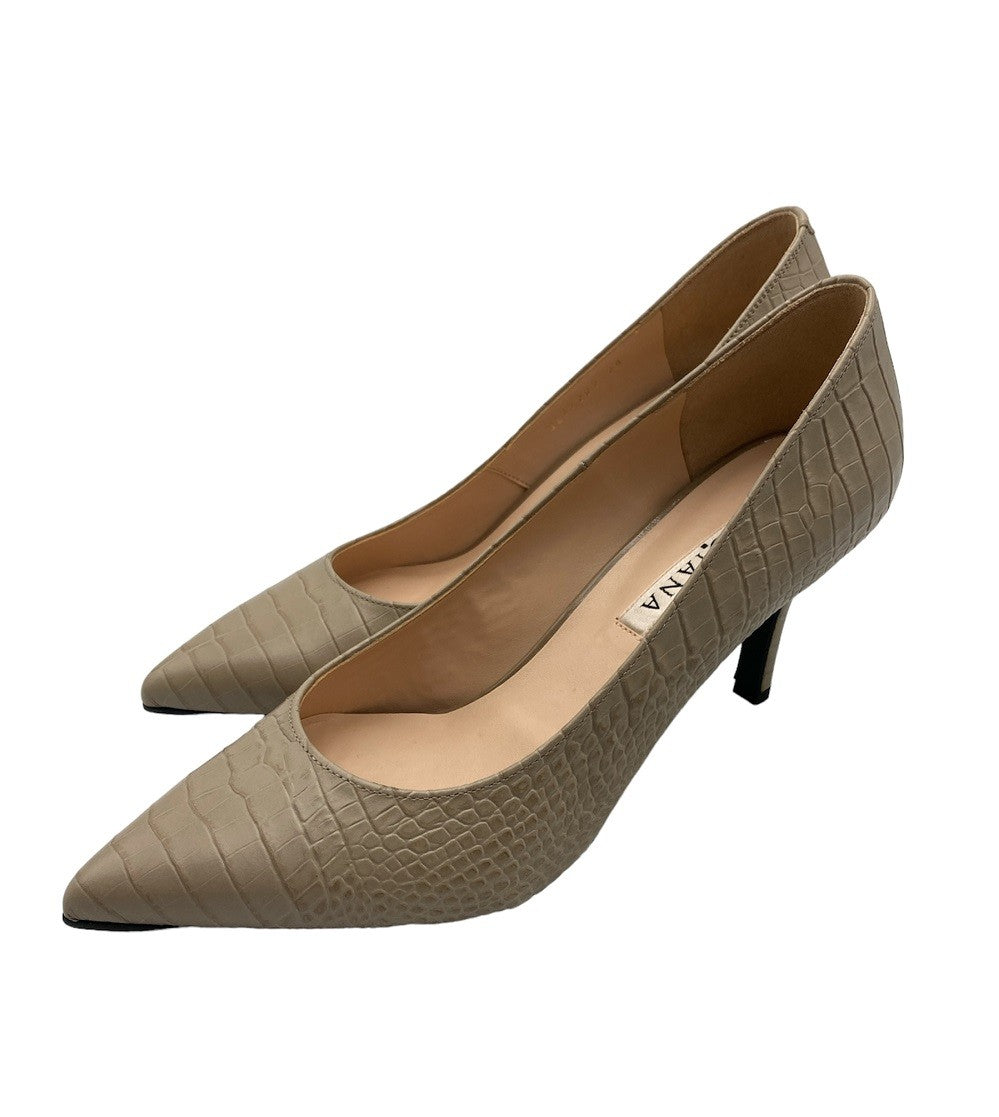 DIANA ダイアナ 型押しクロコ ポインテッドトゥ パンプス サイズ24cm 中古 D4