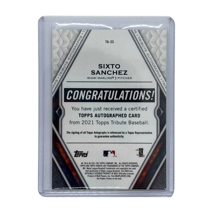 TOPPS MLBカード TRIBUTE SIXTO SANCHEZ MIAMI MARLINS 09/25 #TA-SS 中古 IT1