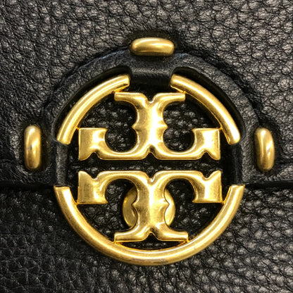 TORY BURCH トリーバーチ ミラー ミディアム ウォレット 財布 レディース 三つ折り レザー ブラック 10005626 中古 T1