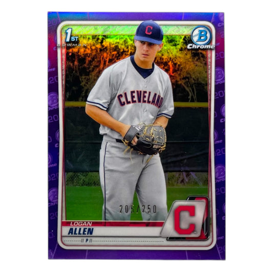 TOPPS MLBカード BOWMAN CHROME 1ST LOGAN ALLEN CLEVELAND INDIANS /250 #BD-51 中古 IT2
