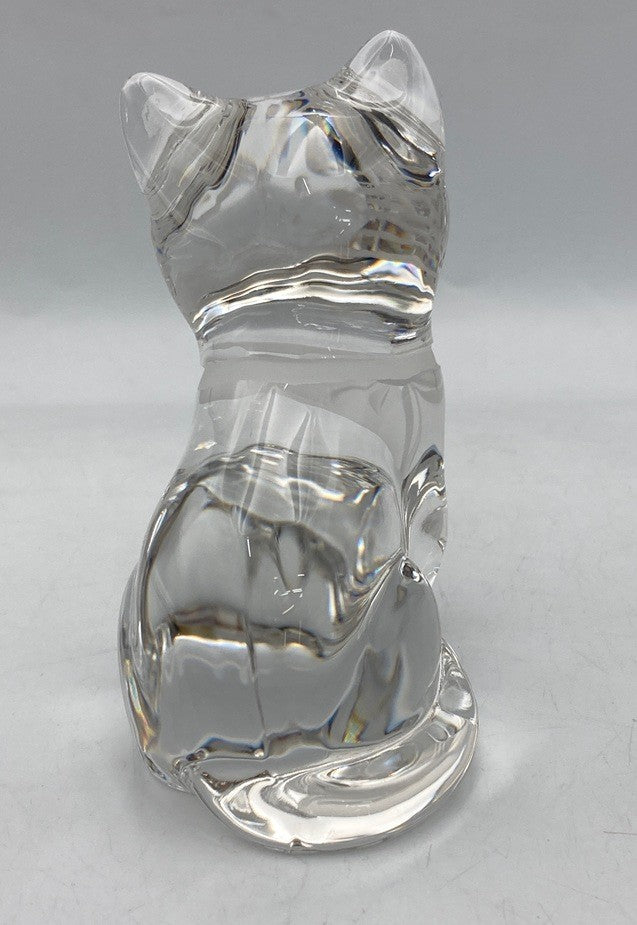 Meissen マイセンクリスタル キャット 置物 中古 D4