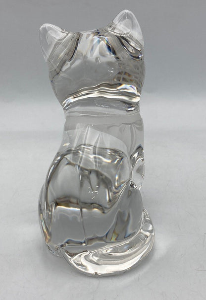 Meissen マイセンクリスタル キャット 置物 中古 D4