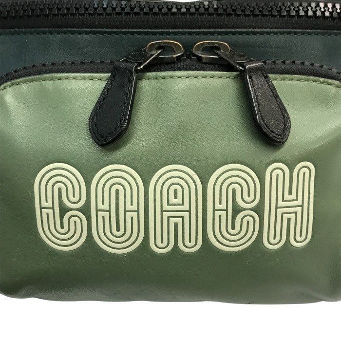 COACH コーチ トラックベルトバッグ メンズ レザー ウエストポーチ ボディバッグ 斜め掛け C6653 中古 T1