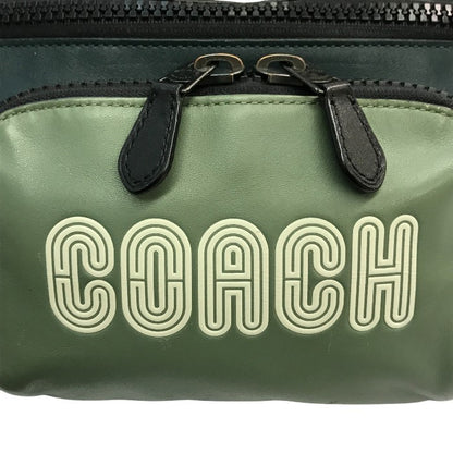 COACH コーチ トラックベルトバッグ メンズ レザー ウエストポーチ ボディバッグ 斜め掛け C6653 中古 T1