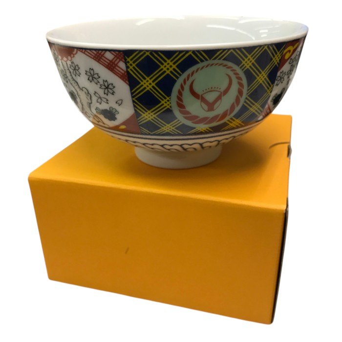 吉野家 ミニどんぶり2客 湯呑 小皿セット 中古 Y1