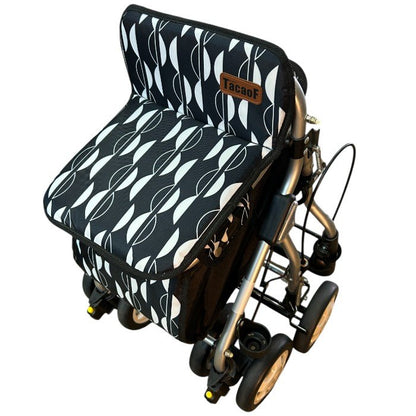 幸和製作所 シルバーカー テイコブ ルーティ Ⅱ 北欧 SLM08-BK 高齢者 お出かけ おしゃれ 折りたたみ 座面付き 中古 W４