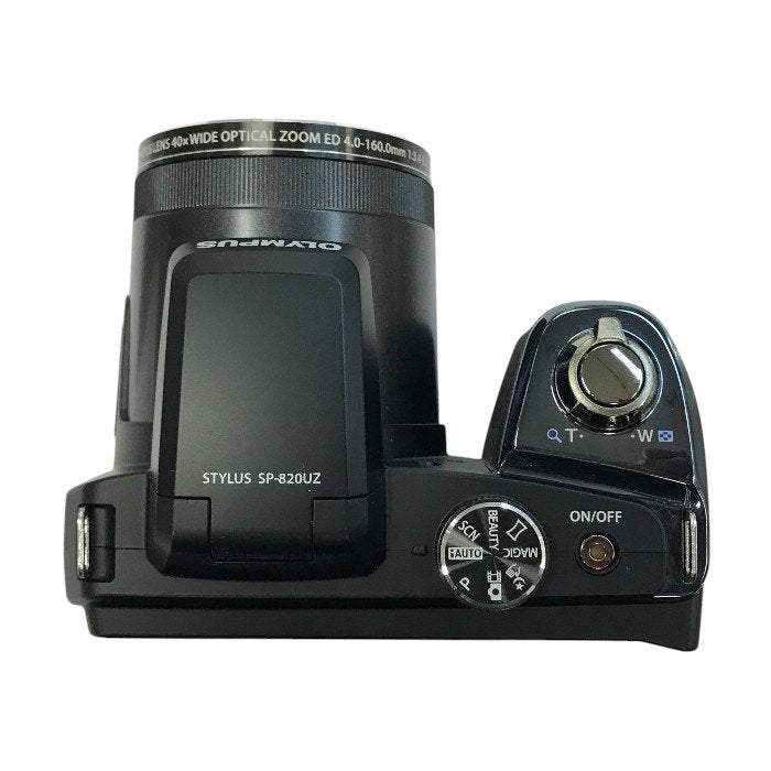 OLYMPUS オリンパス STYLUS デジタルカメラ ブラック 光学40倍ズーム 高倍率 広角22.4mm SP-820UZ BLK 中古 T1