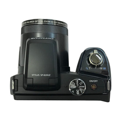 OLYMPUS オリンパス STYLUS デジタルカメラ ブラック 光学40倍ズーム 高倍率 広角22.4mm SP-820UZ BLK 中古 T1