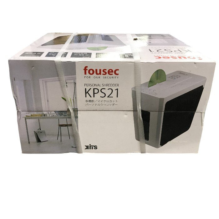 イツワ商事 KITS マイクロカットシュレッダー FOUSEC NEWホワイト KPS21W 中古 Y1