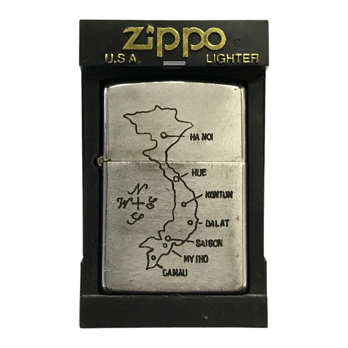 ZIPPO ジッポー VIETNAM 64-65 オイルライター 地図 ベトナム戦争 コレクション 中古 T1