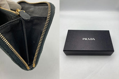 PRADA プラダ ナッパゴーフル ラウンドファスナー長財布 中古 D4