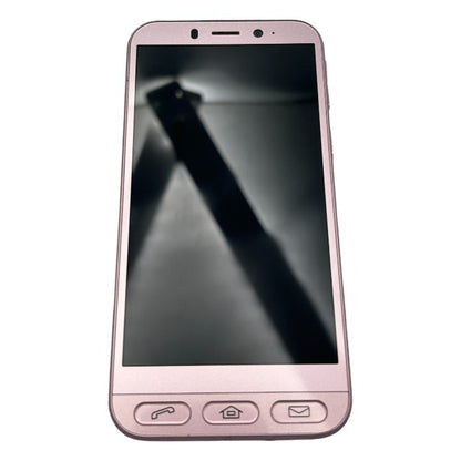 SHARP シャープ シンプルスマホ4 32GB 704sh スマートフォン スマホ 高齢者向け 本体 ピンク 中古 W４