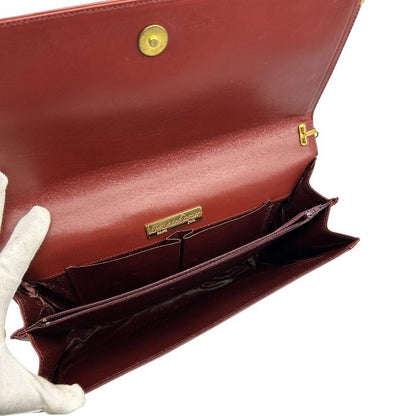 Must de Cartier マストドゥ カルティエ チェーン ショルダー バッグ 鞄 レディース おしゃれ 肩掛け ブランド レザー 中古 W1