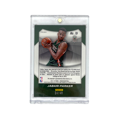 PANINI NBAカード PRIZM PURPLE JABARI PARKER 24/49 #76 中古 IT1