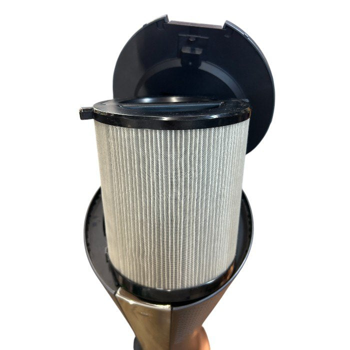 デロンギ DeLonghi 空気清浄機能付き スリムファン グレー HFX85W14C 家電製品 温風 冷風 花粉対策 中古 W４