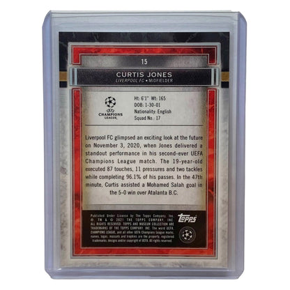 TOPPS サッカーカード MUSEUM COLLECTION CURTIS JONES LIVERPOOL 34/50 #15 中古 IT2
