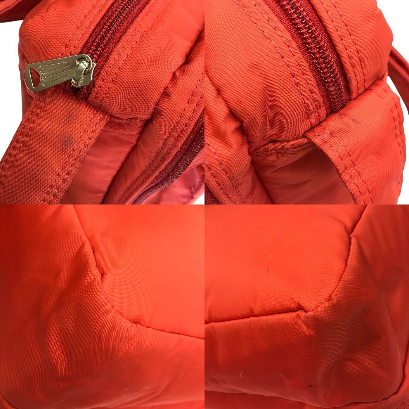 JOE PORTER ジョーポーター スヌーピー ショルダーバッグ ユニセックス ナイロン 斜め掛け ピーナッツ レッド 中古 T1