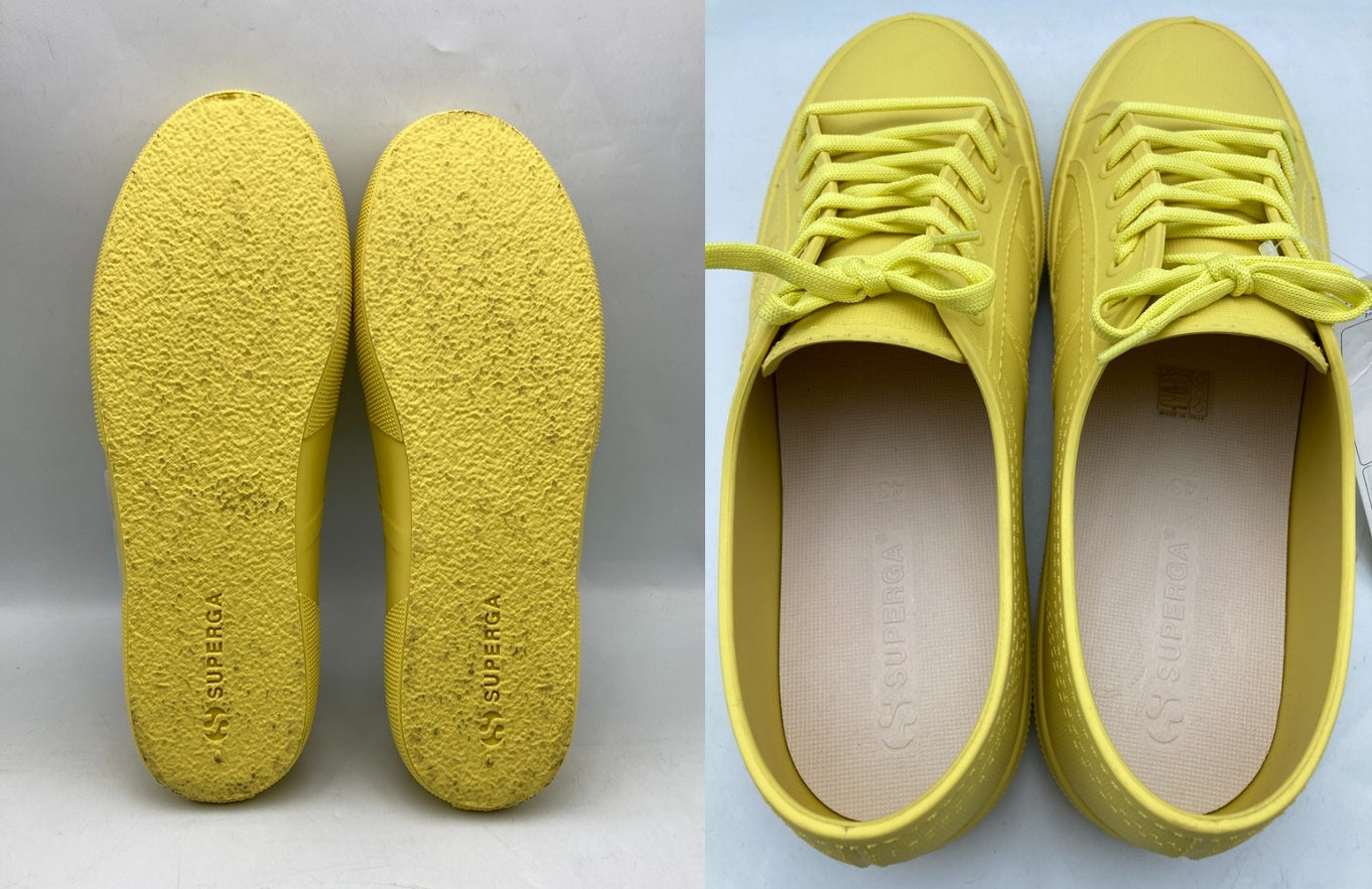 SUPERGA スペルガ レインシューズ 2750 POS U サイズ43 イエローレモン 中古 D4