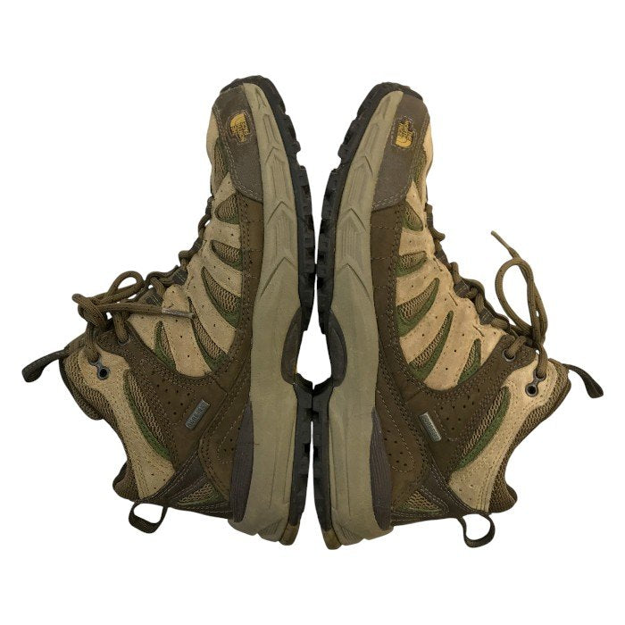 THE NORTH FACE ザノースフェイス トレッキングシューズ レディース GORE-TEX ゴアテックス 登山 ブーツ ブラウン 25cm 中古 T1