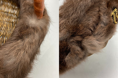 muveil ミュベール ラビットファー かごバッグ 中古 D4